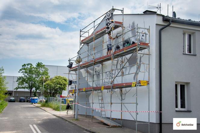 Bełchatów: Drugi mural prawie gotowy! Kto jest jego bohaterem? 
