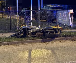 Młody motocyklista zabił się na drzewie. Wielka tragedia