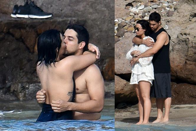 Demi Lovato i Wilmer Valderrama całują się na plaży