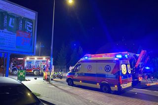 Wypadek motocyklisty