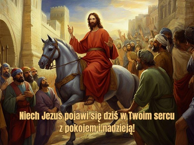 religijne kartki na Niedzielę Palmową