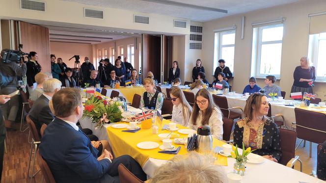 Dąbrowa Górnicza: Sarah Ferguson, księżna Yorku, odwiedziła ukraińskie dzieci