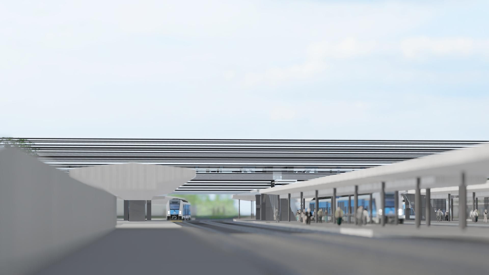 Nowy dworzec w Częstochowie - wizualizacja