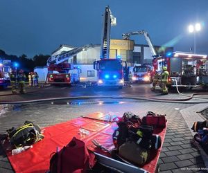 Pożar domu przyjęć w Mszanie