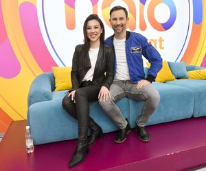 Aleksandra Uznańska-Wiśniewska miała na sobie białą suknię. 