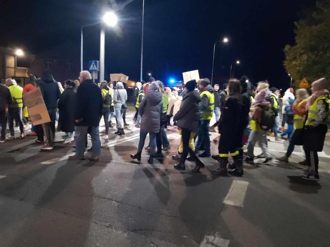 Protest w Czarnowie pod Bydgoszczą