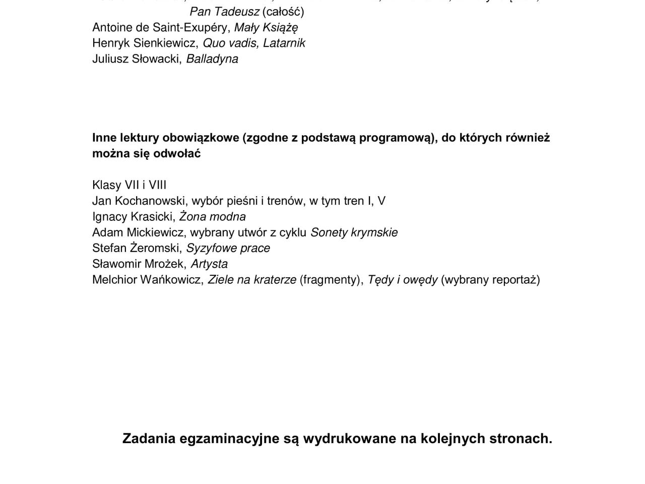 Egzamin ósmoklasisty 2021, Język Polski. Arkusze CKE, Pytania ...