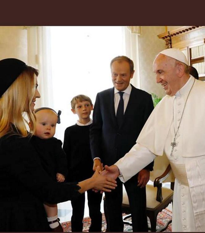 Donald Tusk z rodziną na wizycie u papieża Franciszka