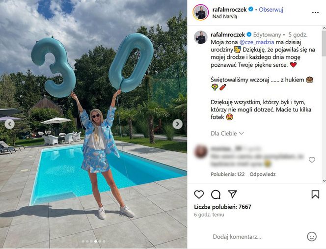 Urodziny żony Rafała Mroczka na bogato