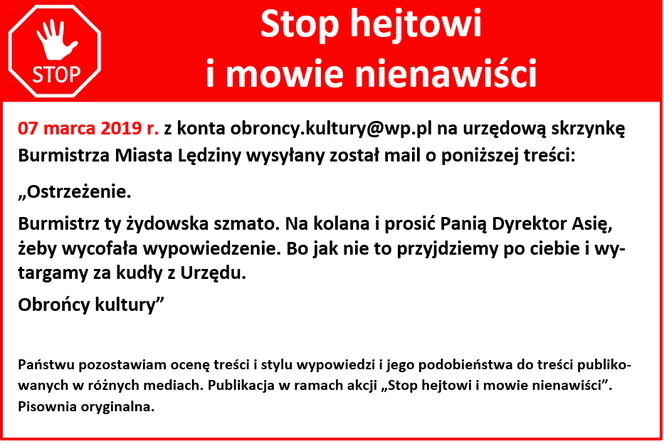 Burmistrz Lędzin dostaje pogróżki na maila. "Spierd***j z ratusza!"