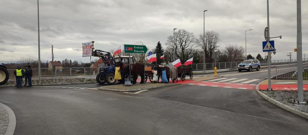 Strajk rolników w Tarnowie, 20.02.2024