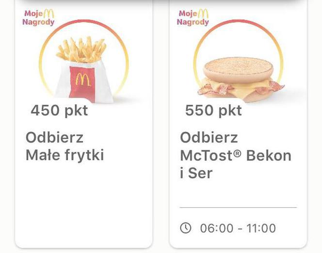 Darmowe jedzenie w McDonald's! Ile trzeba uzbierać punktów?