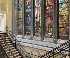 Ścianka wspinaczkowa w kościele św. Antoniego Padewskiego w Brukseli