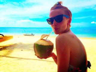 	Katarzyna Zielińska na wakacjach na Bali