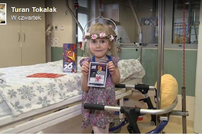 Jagienka Hursztyn - maleńka dzielna wolontariuszka, która zawdzięcza życie WOŚP