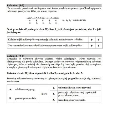 Egzamin gimnazjalny 2017 część przyrodnicza