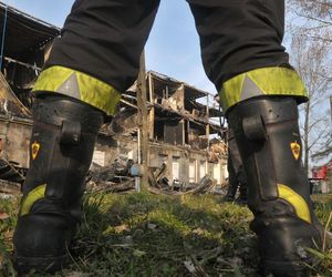 Pożar hotelu socjalnego w Kamieniu Pomorskim