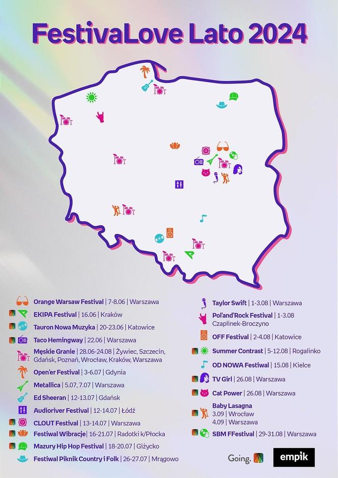 Festiwale w Polsce 2024