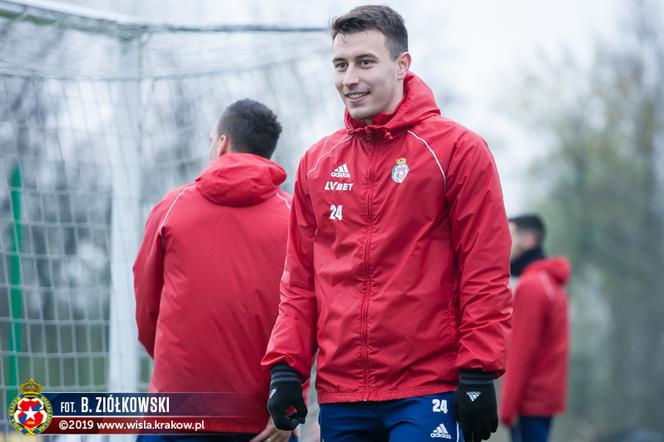 Wisła Kraków - Zagłębie Lubin - trening Wiślaków przed meczem