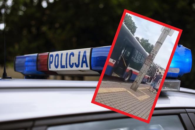Bydgoszcz: strajk MZK. Pasażer wypadł z autobusu zastępczego [WIDEO]
