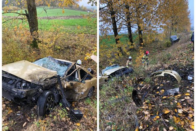 Niebezpieczne miejsce pod Kowalami Oleckimi. To kolejny wypadek w ciągu dwóch tygodni [FOTO]