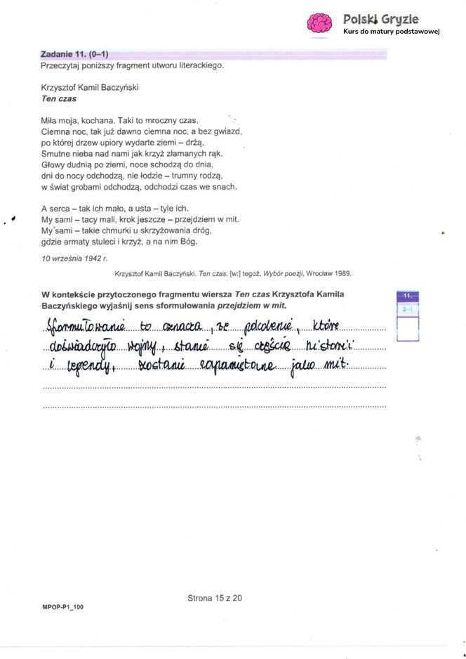 Matura 2025: polski 5.05.2025. Arkusze CKE i odpowiedzi. Poziom podstawowy 1 i 2 część [Formuła 2023]