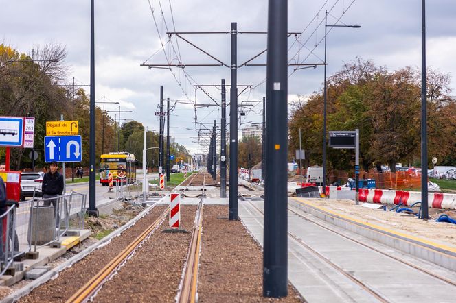 Budowa tramwaju do Wilanowa na kilka tygodni przed otwarciem