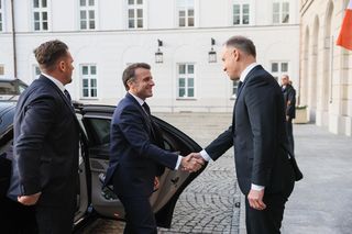 Andrzej Duda i Emmanuel Macron