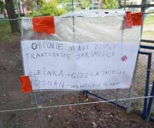 Ogrodzony plac zabaw na Winogradach