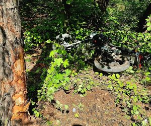 Wypadek motocyklisty w Kaletach