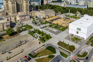 Plac Centralny Warszawa, sierpień 2025