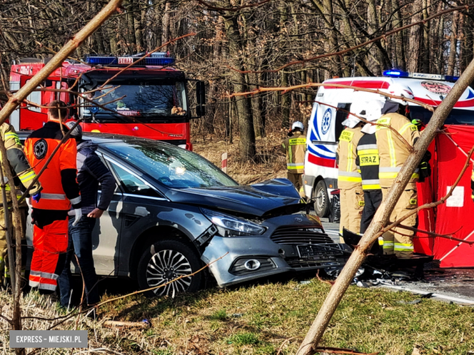 Wypadek na drodze wojewódzkiej nr 395 pod Ziębicami 