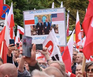 Zwolennicy Karola Nawrockiego pod Sejmem 6.08.2025