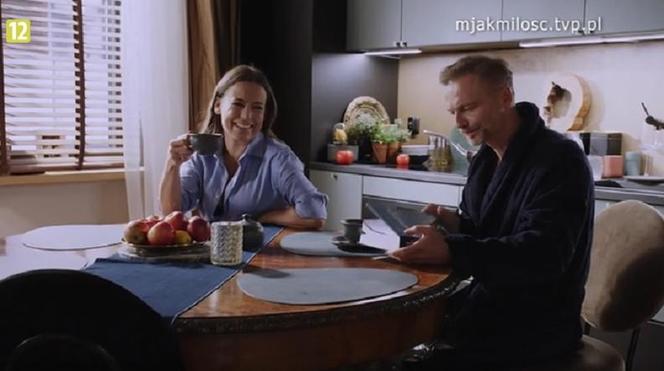 M jak miłość. Magda (Anna Mucha), Andrzej Budzyński (Krystian Wieczorek)