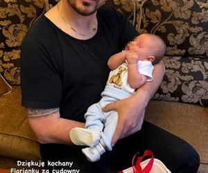 Daniel Martyniuk z synem Florianem