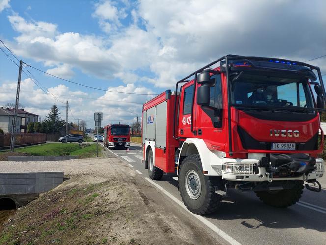 Wypadek w Tychowie. Poszkodowany kierowca Audi 