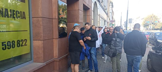 Protest górników w Katowicach w sprawie taniego węgla