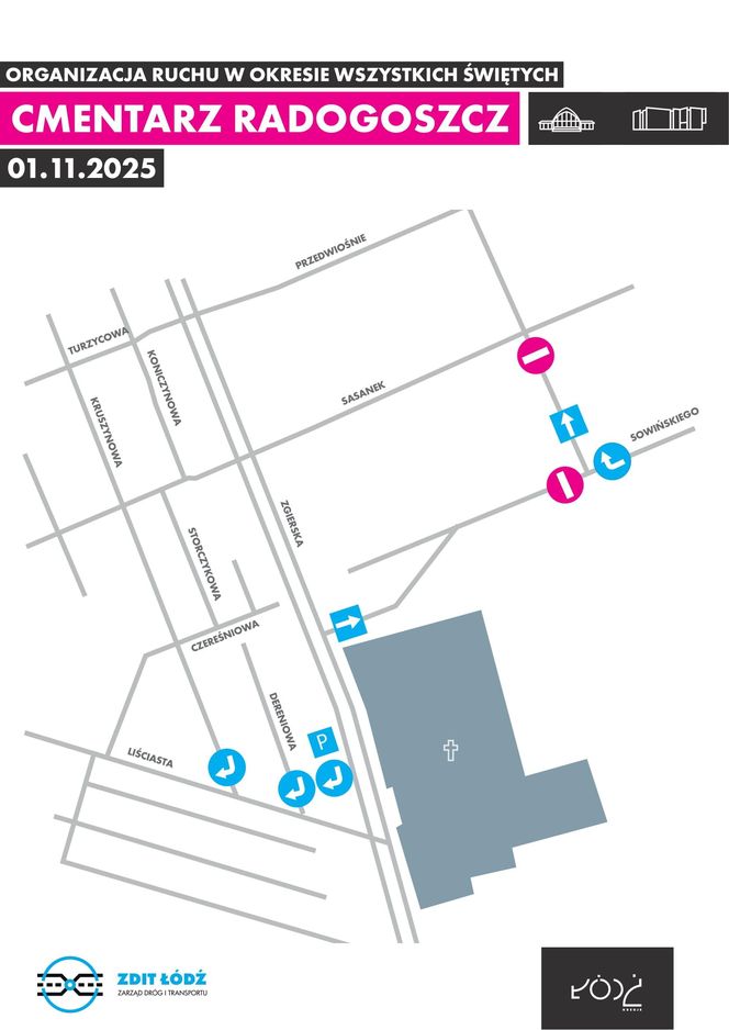 Jak dojechać na łódzkie cmentarze. Wszystkich Świętych 2025