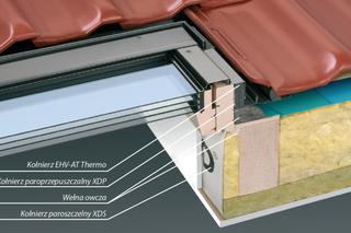 Kompleksowy montaż okna dachowego. Ciepły montaż okien Fakro dzięki pakietowi specjalnych kołnierzy
