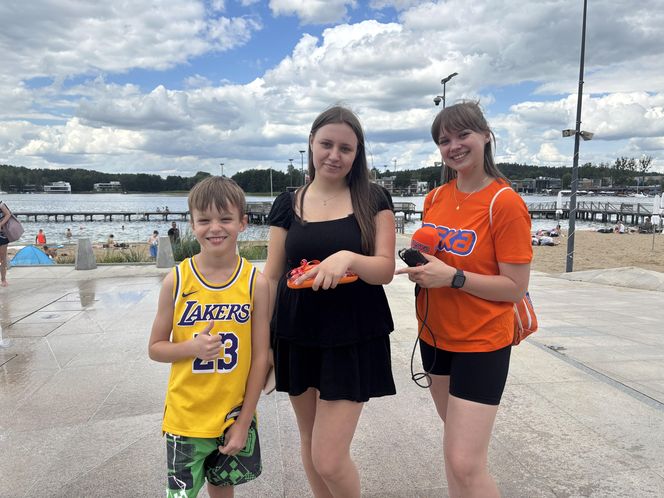 Wakacyjny patrol Eska Summer City na olsztyńskiej Plaży Miejskiej