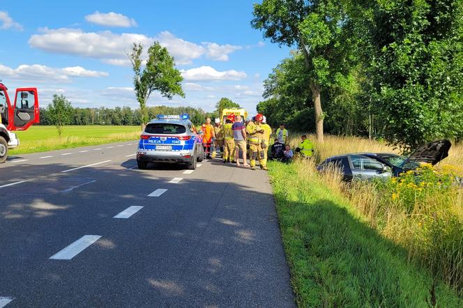 Wpadek na DK2 w pobliżu Zbuczyna