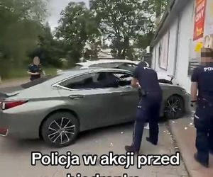 Strzelanina pod Biedronką w Bolkowie. Wyciekło szokujące nagranie z interwencji. Policjant ranny