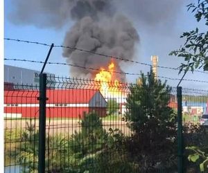 Pożar wagonów Orlenu