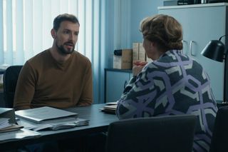 Barwy szczęścia odc. 3245. Marcin Kodur (Oskar Stoczyński), Józefina Rawiczowa (Elżbieta Jarosik)