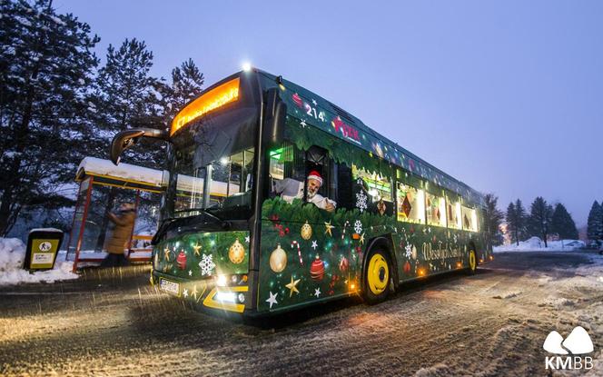 Świąteczny autobus w Bielsku-Białej