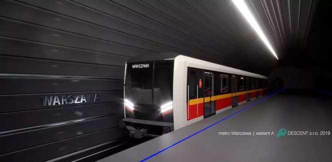 Wizualizacje nowych pociągów metra dla Warszawy