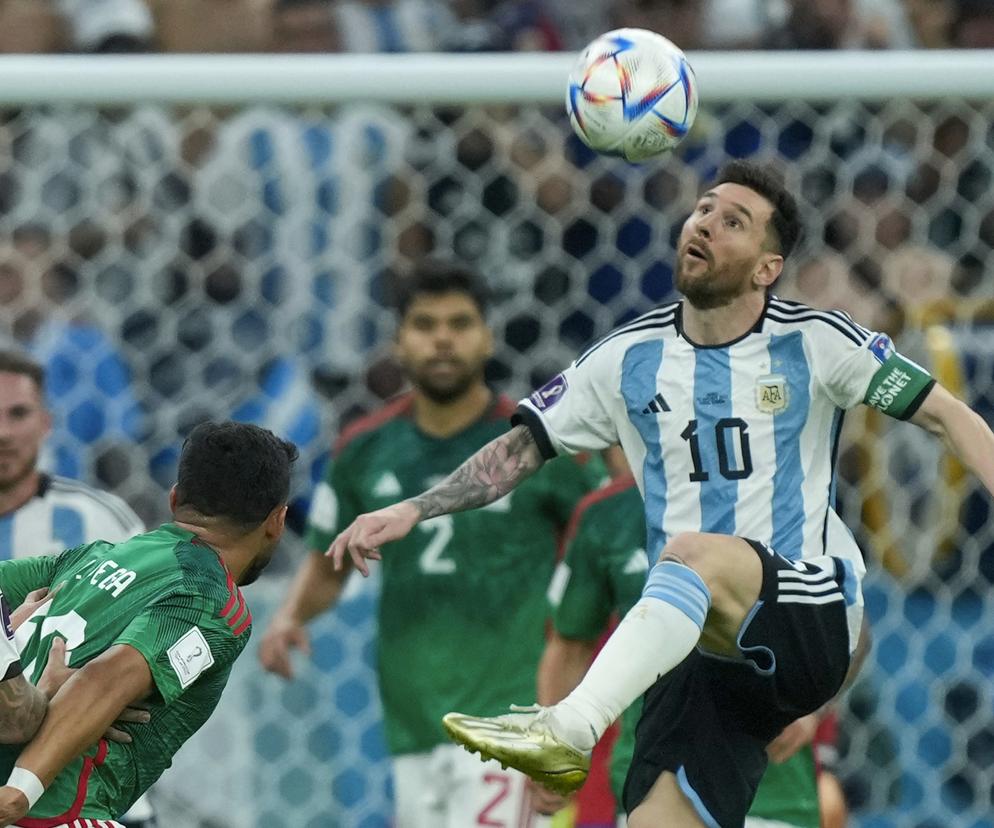 Mecz Argentyna - Meksyk Mundial 2022 Leo Messi 