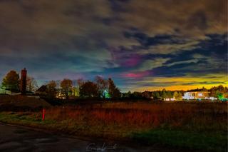 Zorza polarna nad Dolnym Śląskiem. Fantastyczny spektakl na niebie [ZDJĘCIA]