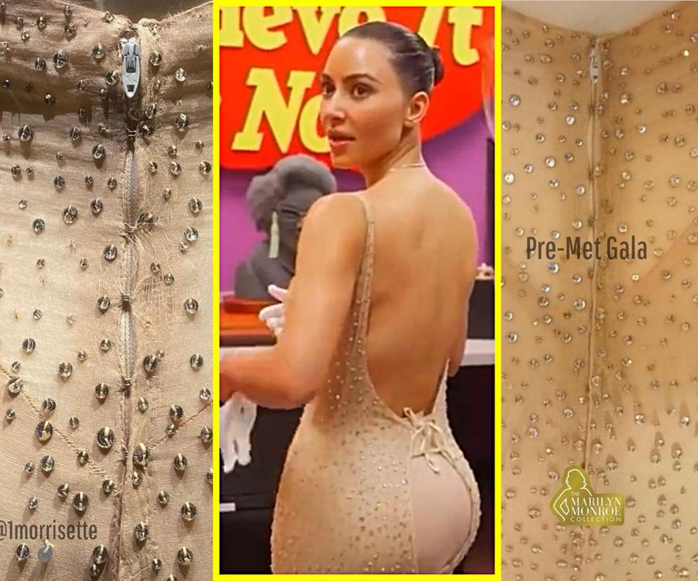 Kim Kardashian podarła wartą 5 miliony sukienkę Marylin Monroe? Zniszczyła dzieło sztuki