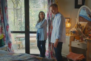 M jak miłość, odcinek 1836. Magda (Anna Mucha), Andrzej (Krystian Wieczorek)